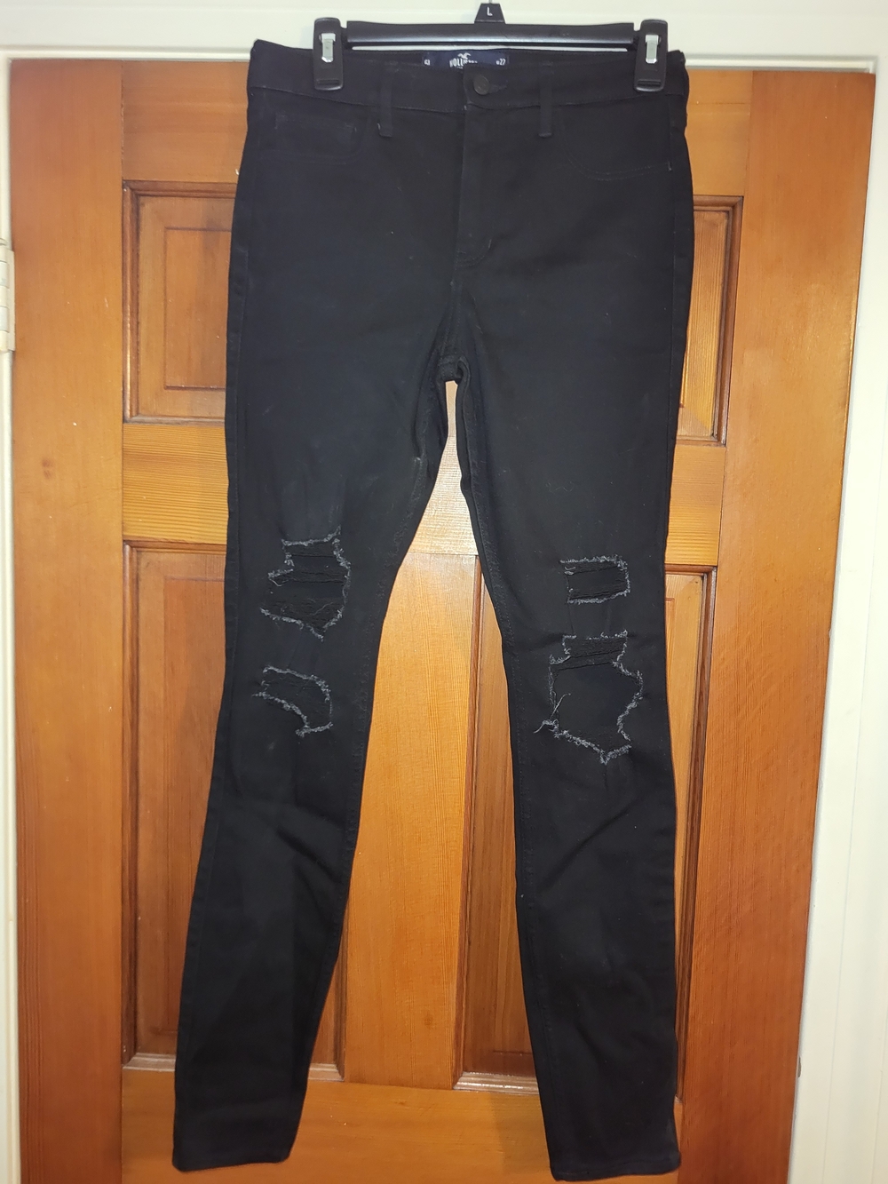 Hollister Black Ripped Skinny Jeans